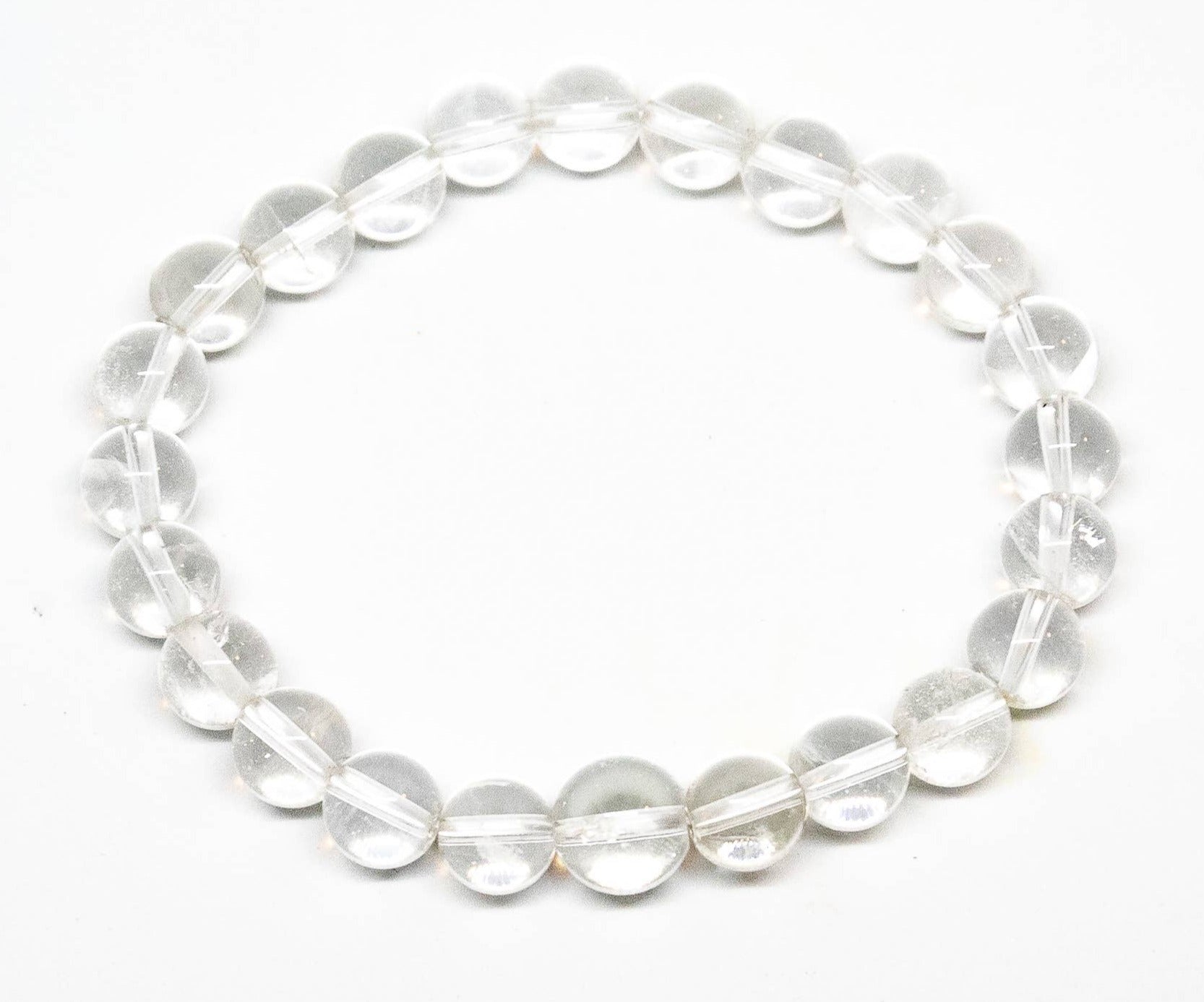 Clear Quartz Bead Stone Bracelet - Quartz Jewelry - Magic Crystals 8 mm BeadsBracelet